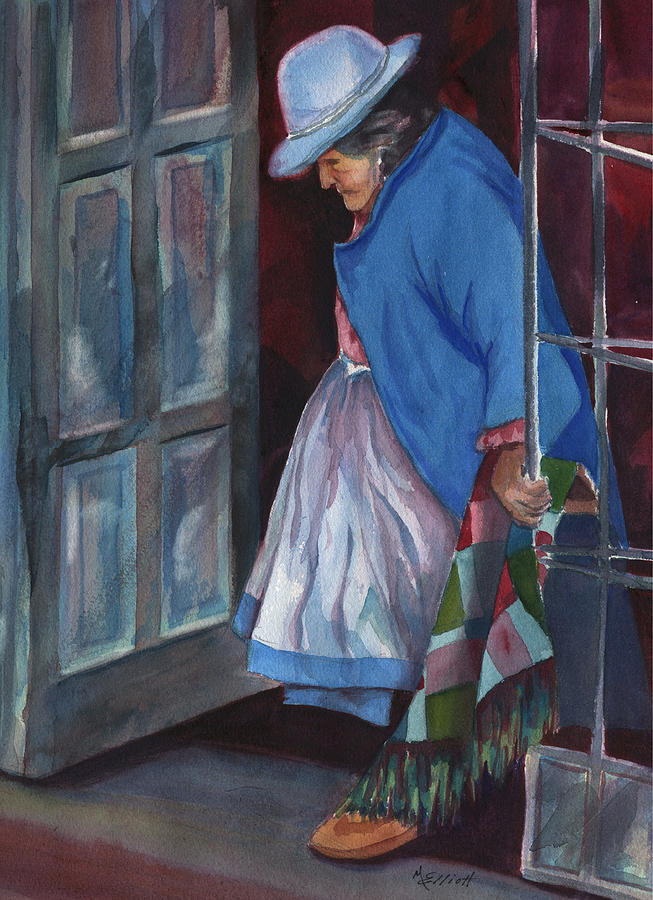 Peru Painting - Stepping Out by Marsha Elliott