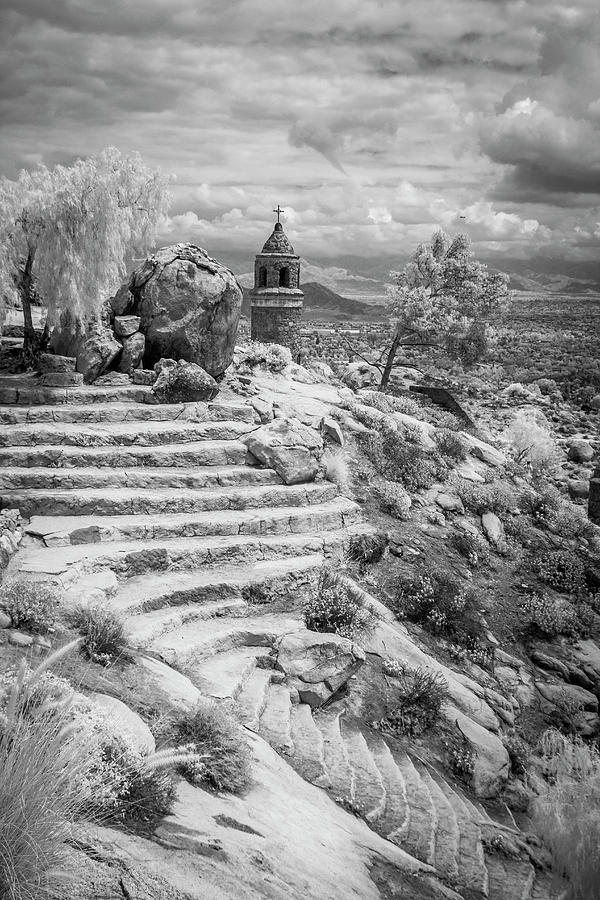 Mt. Rubidoux Photograph - Steps and Peace Tower by G Wigler
