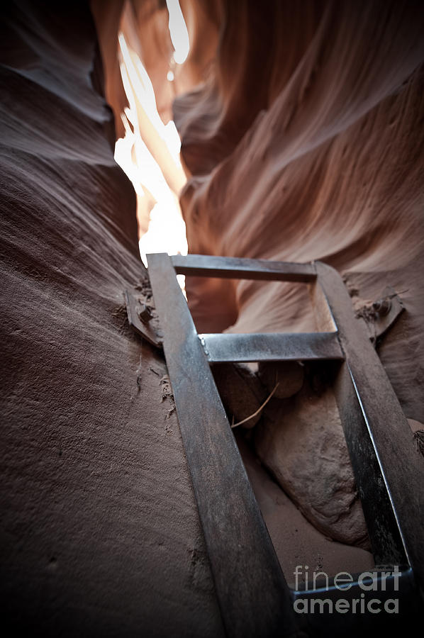 Steps in a slot Photograph by Scott Sawyer