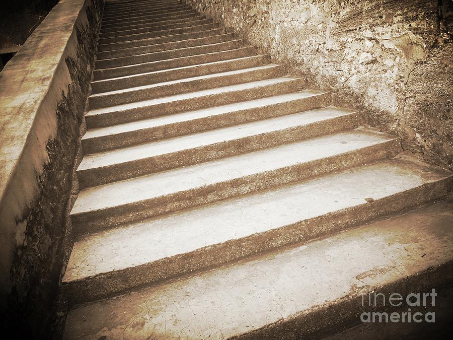 Steps in Sepia Photograph by Carol Groenen