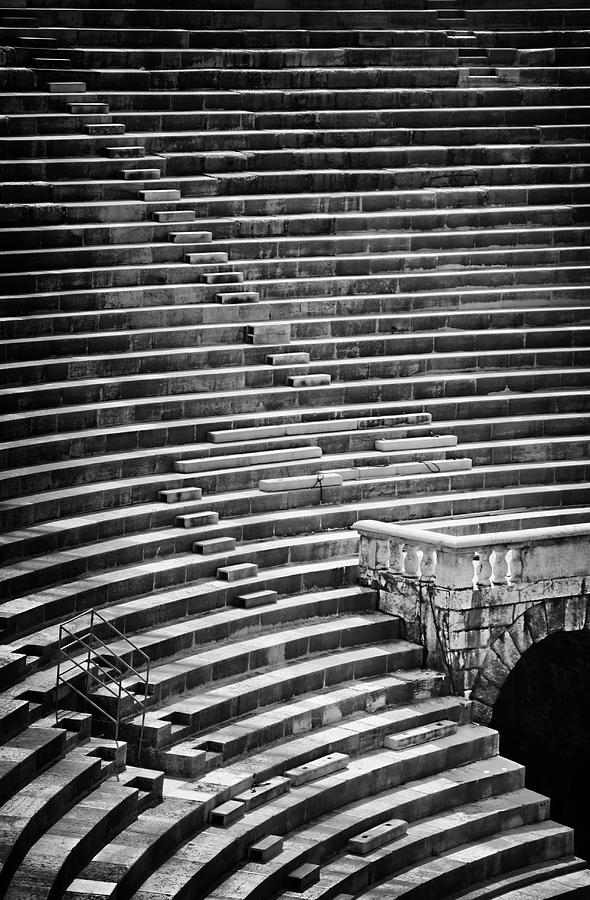 Veronese Photograph - Steps of Verona Arena  by Carol Japp
