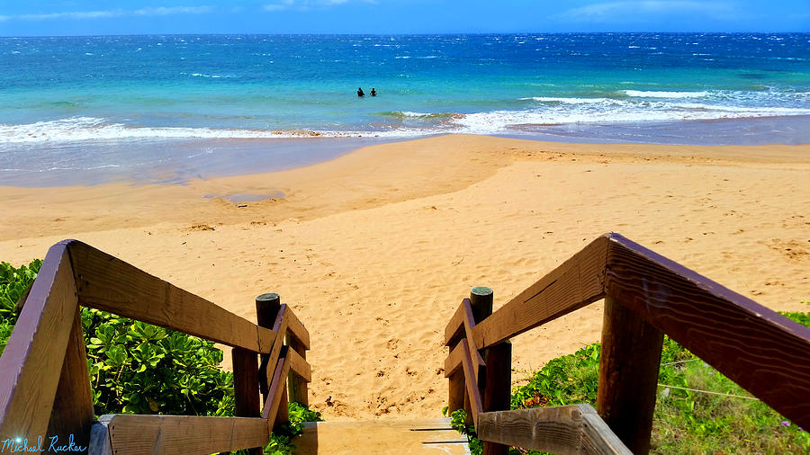 Steps to Hawaiian Paradise Photograph by Michael Rucker