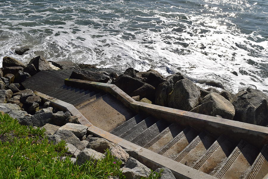 Steps To The Pacific Photograph