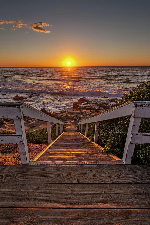 Steps to the Sun  Photograph by Peter Tellone