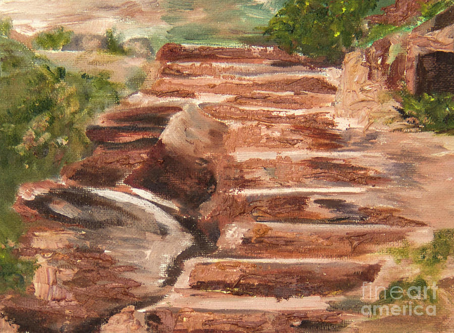 Steps to Zion Painting by Nila Jane Autry