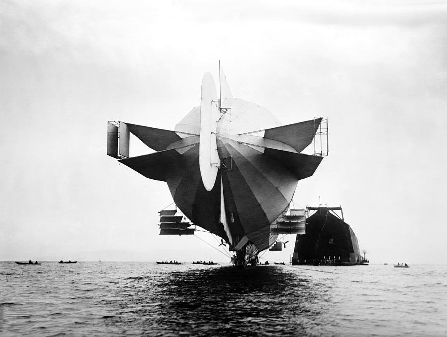 Stern of Zeppelin Airship - 1908 Photograph by War Is Hell Store