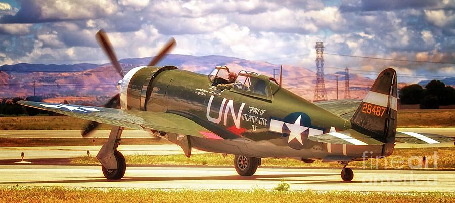 Steve Hinton and Republic P-47 Thunderbolt Photograph by Gus McCrea