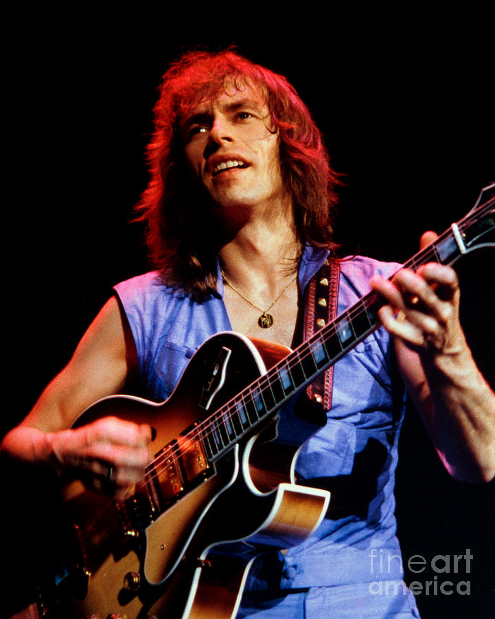 Steve Howe of Yes 1980 Drama Tour - Cow Palace  Photograph by Daniel Larsen