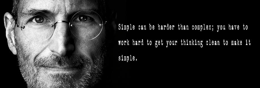 Steve Jobs . . . Simple Digital Art by Daniel Hagerman