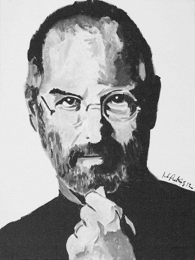 Steve Jobs Painting by Martin Putsey