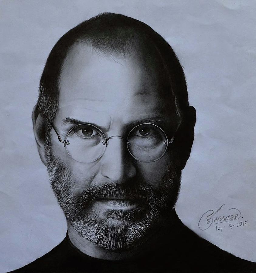 Steve Jobs Drawing by Sanket Sansare