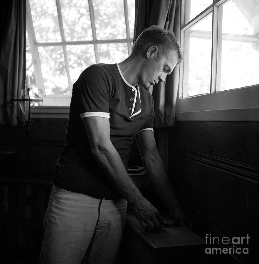 Steve Mcqueen Photograph - Steve Mcqueen At Home Fine Art Print by Larry Barbier Jr Steve Mcqueen Photograph - Steve Mcqueen At Home Fine Art Print by Larry Barbier Jr