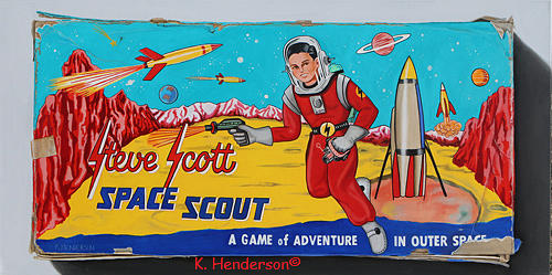 Still Life Painting - Steve Scott Space Scout by K Henderson