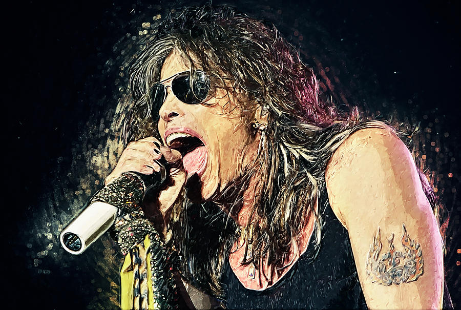 Steven Tyler Digital Art - Steven Tyler by Zapista OU Steven Tyler Digital Art - Steven Tyler by Zapista OU