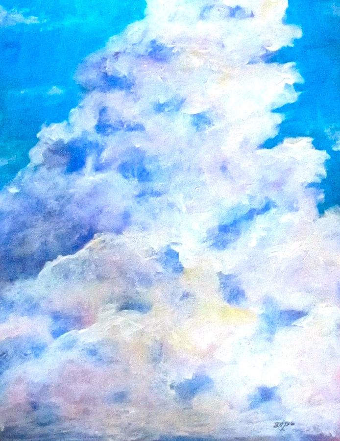Steves Clouds Painting by Barbara OToole