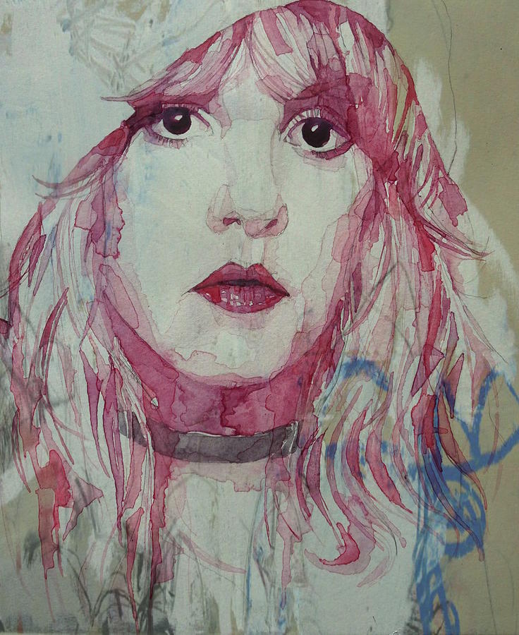 Stevie Nicks - Gypsy  Painting by Paul Lovering