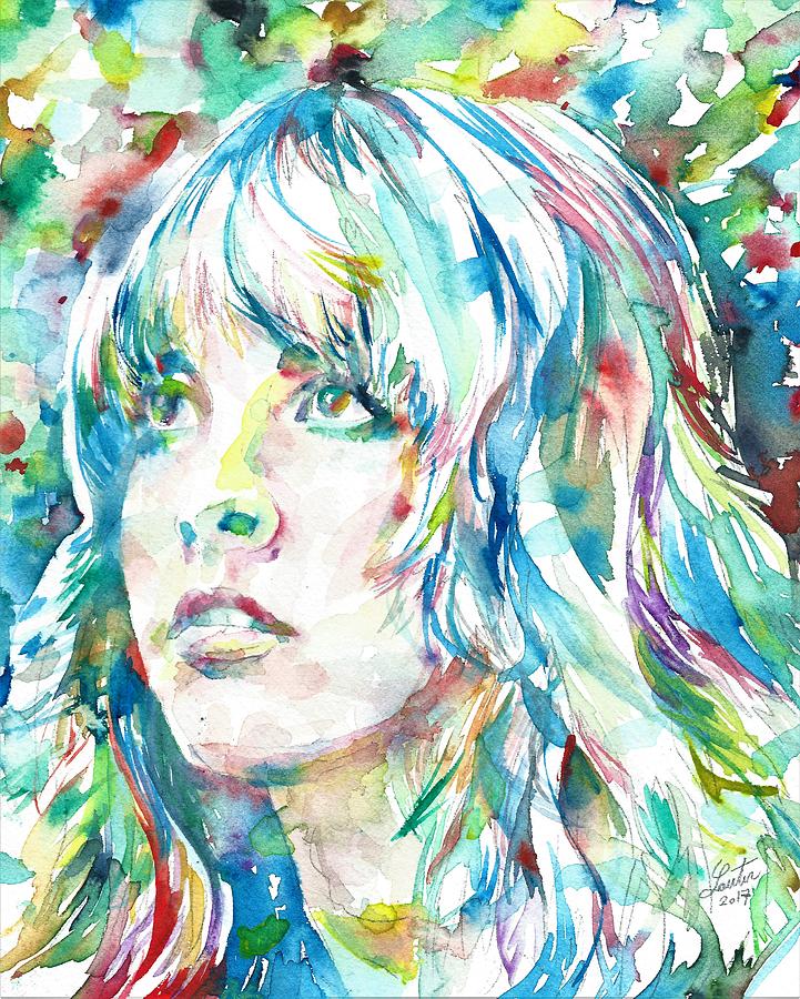 Stevie Nicks Painting - STEVIE NICKS - portrait by Fabrizio Cassetta