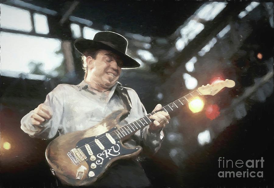 Stevie Ray Vaughan Photograph - Stevie Ray Vaughan by Concert Photos
