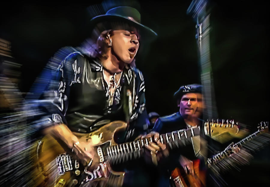 Stevie Ray Vaughan - Couldnt stand the Weather Photograph by Glenn Feron