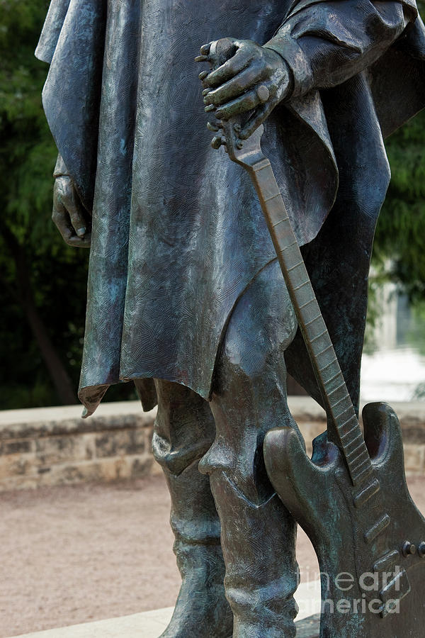 Stevie Ray Vaughan Photograph - Stevie Ray Vaughan famous guitar statue located on Town Lake by Dan Herron