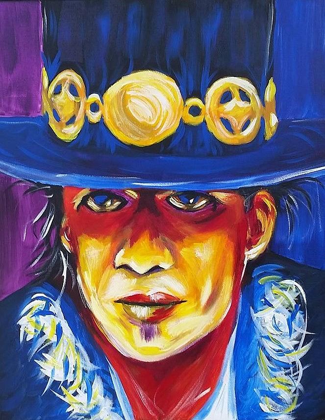 Stevie Ray Vaughan Painting by Robert Kirsch - Fine Art America