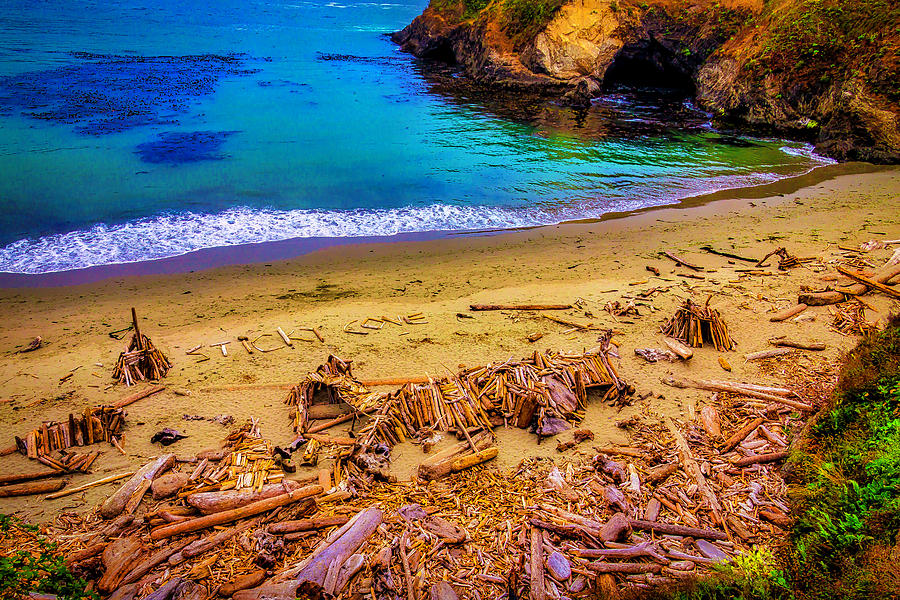 Sticky Cove Beach Mendocino Photograph by Garry Gay