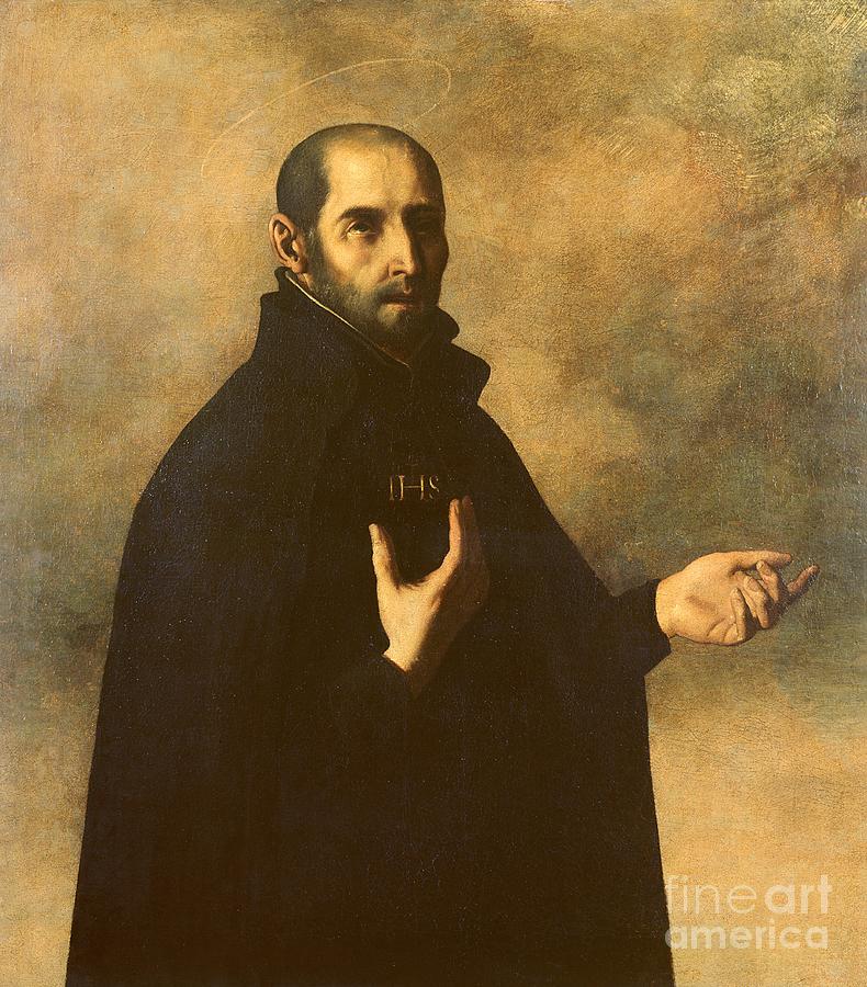 St Ignatius Loyola Painting by Francisco de Zurbaran