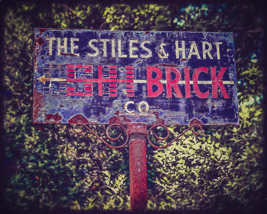 Stiles and Hart Brick Company Sign Photograph by Black Brook Photography