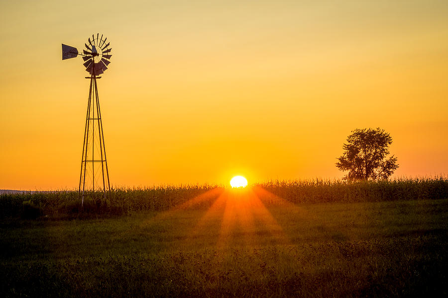 Still Country Sunset Photograph by Chris Bordeleau