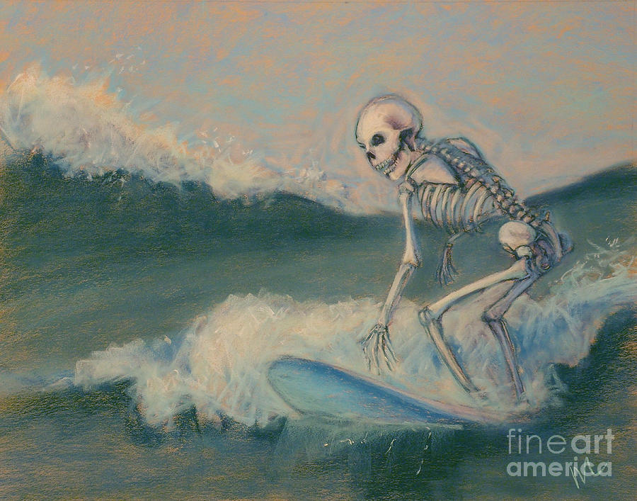 Skeleton Pastel - Still Got It by Marie Marfia
