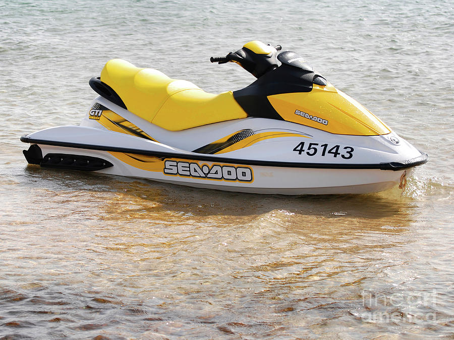 still Jet Ski in the water Photograph by Tomi Junger