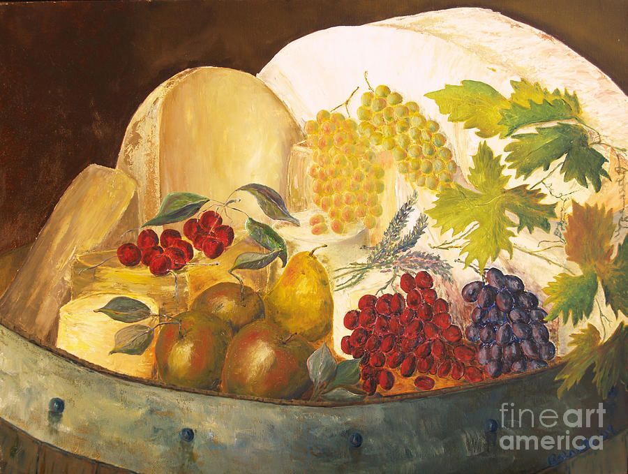 Still Life - Classical Banquet Painting by Paul Galante