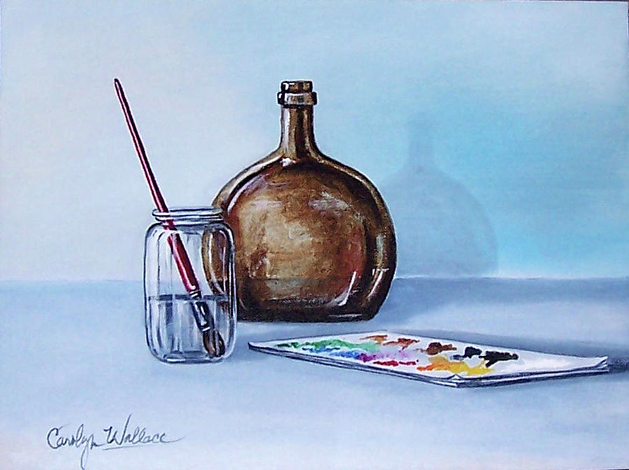 Still Life After NC Wyeth 2 Painting by Carolyn Coffey Wallace