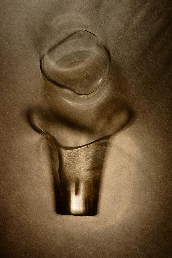 Still LIFE  with BROKEN GLASS. Photograph by Alexander Vinogradov