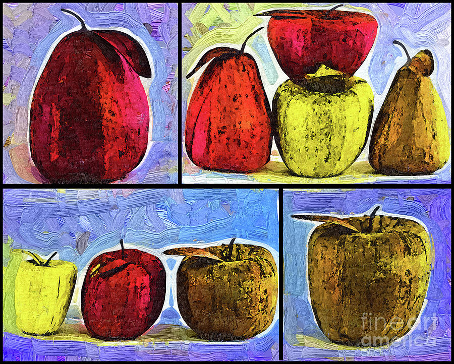 Fruit Digital Art - Still Life Collage by Kirt Tisdale