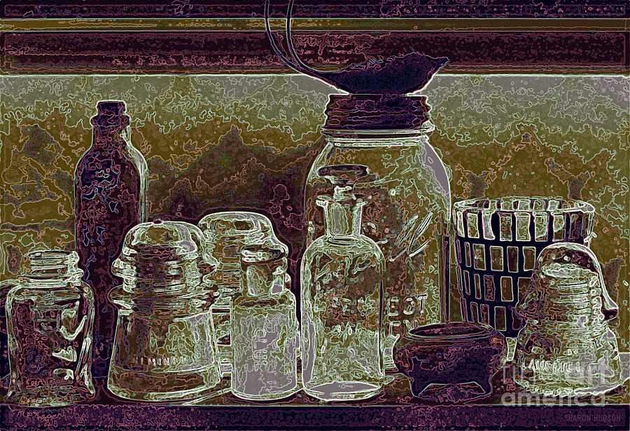 still life collection - Glass Ware V Photograph by Sharon Hudson
