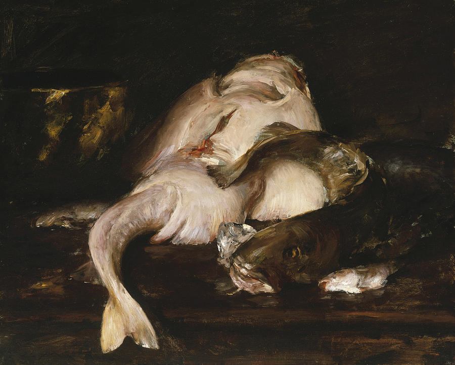 Still Life, Fish Painting by William Merritt Chase