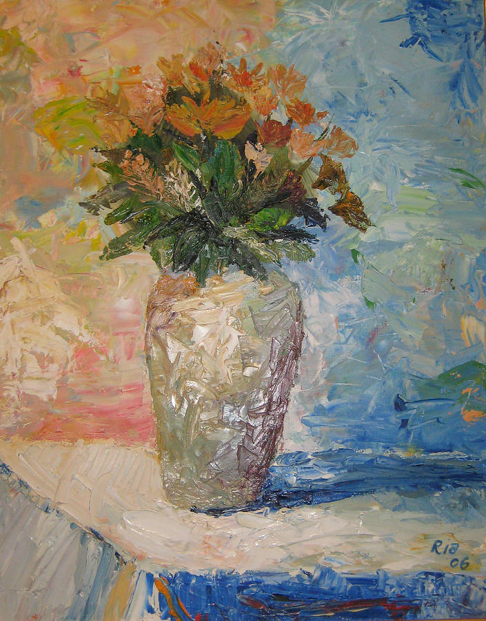 Still Life Flowers Painting by Maria Kobalyan