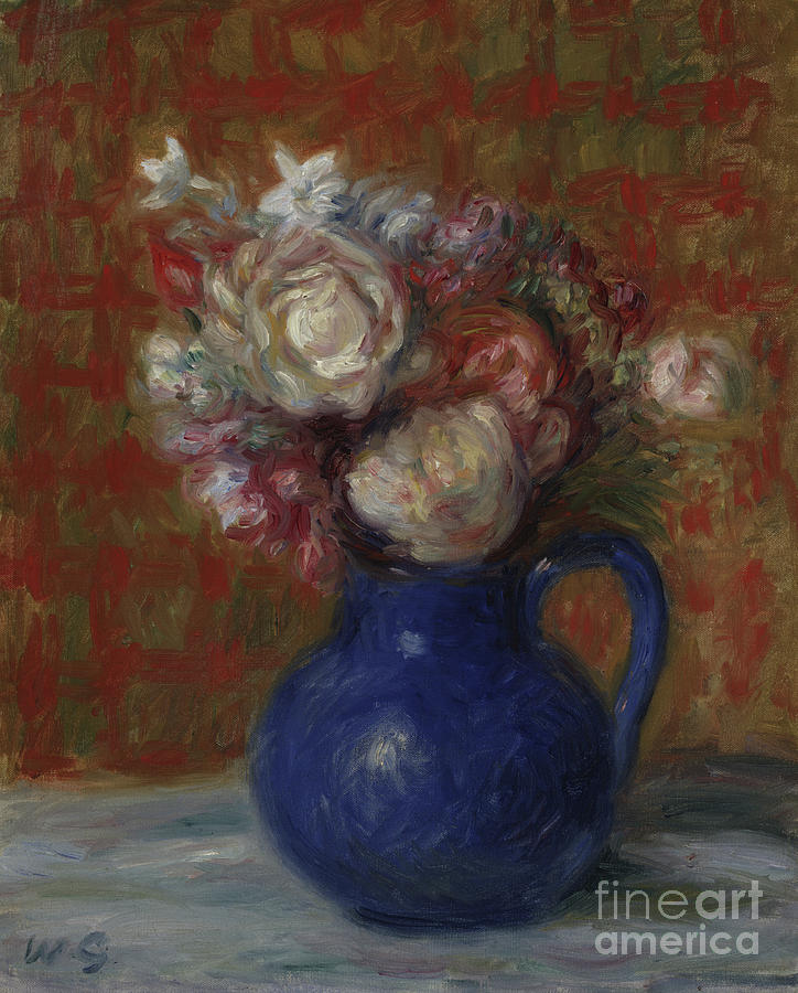 Still life French Bouquet, 1927 Painting by William James Glackens