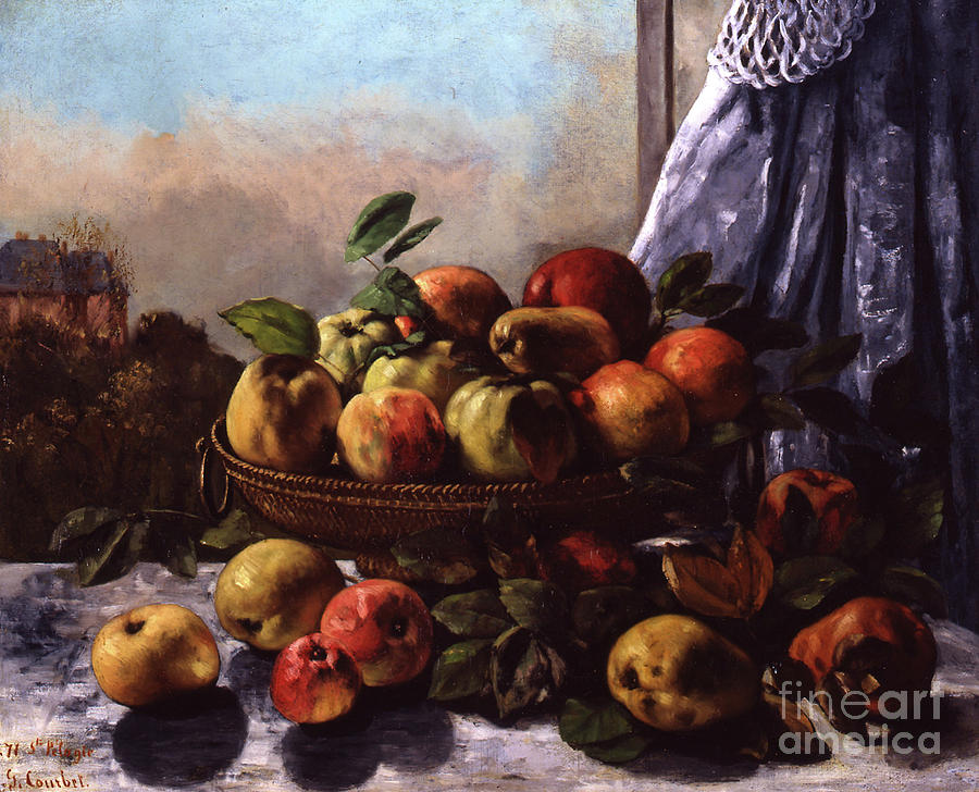 Still Life, Fruit, 1871 Painting by Gustave Courbet