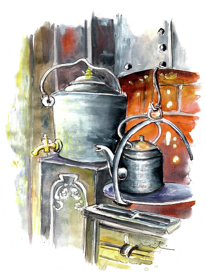Still Life In Wensleydale Creamery 01 Painting by Miki De Goodaboom