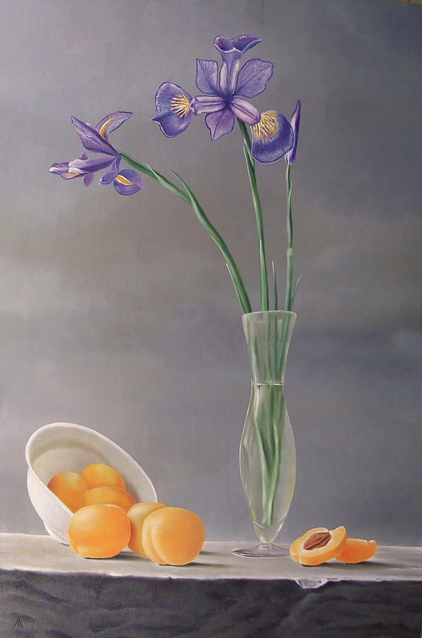 still life with irises