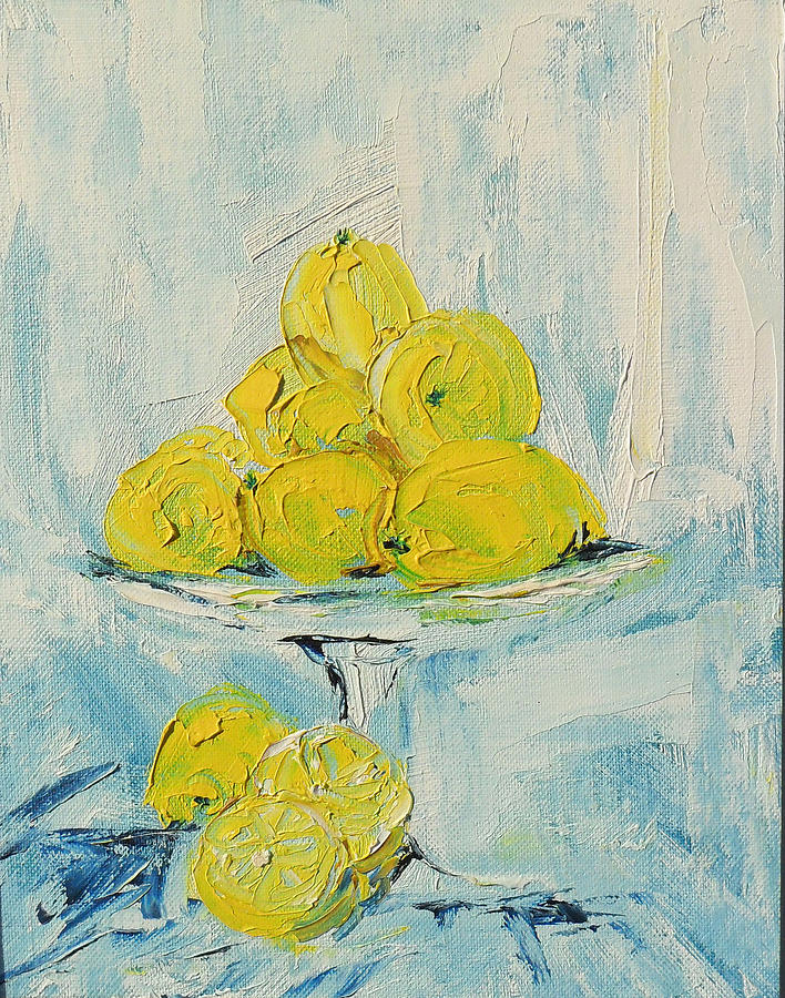 Still Life - Lemons Painting by Shirley Heyn