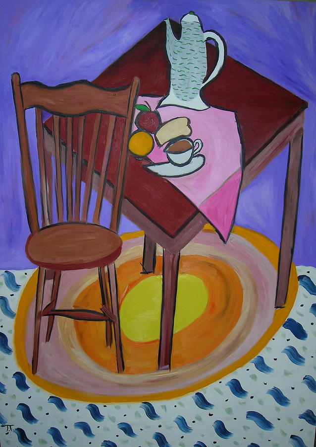 Still Life Lunch Painting by Troy Thomas