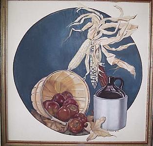 Still Life Oak Creek Harvest Painting by Irene Corey Still Life Oak Creek Harvest Painting by Irene Corey