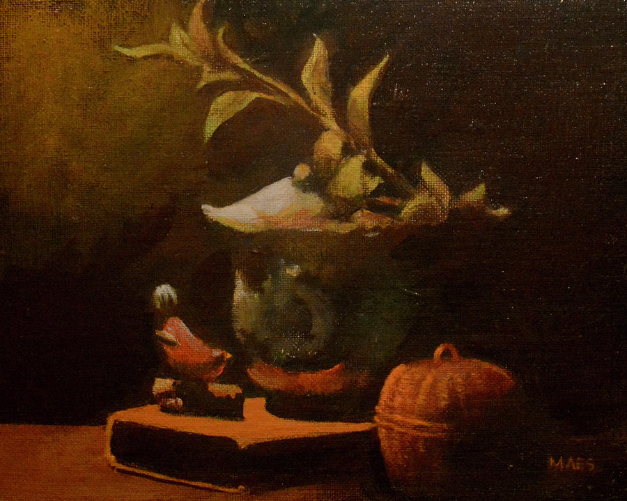 Still life of Chinese jar Painting by Walt Maes