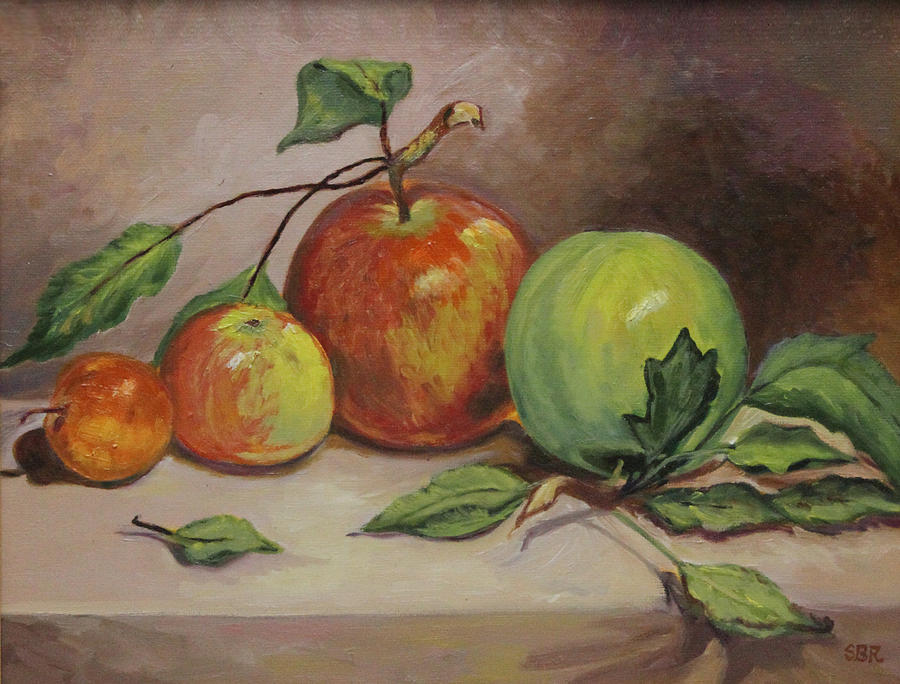 Still Life Painting - Still Life of Fruit by Sherin  Botejue