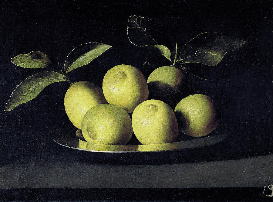 Still Life of Lemons Painting by Juan de Zurbaran