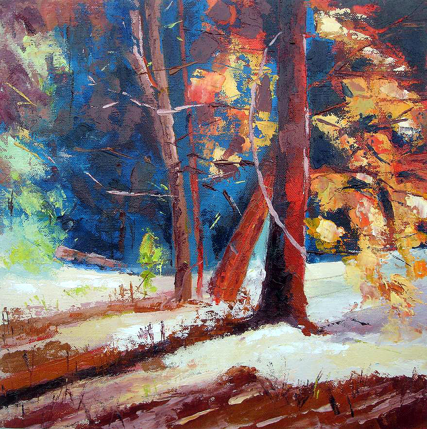 Still life under the forest P. Painting by Kim PARDON