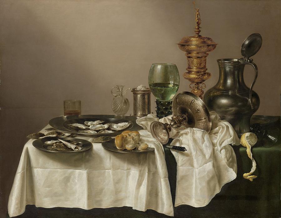 Still Life with a Gilt Cup, 1635 Painting by Vincent Monozlay